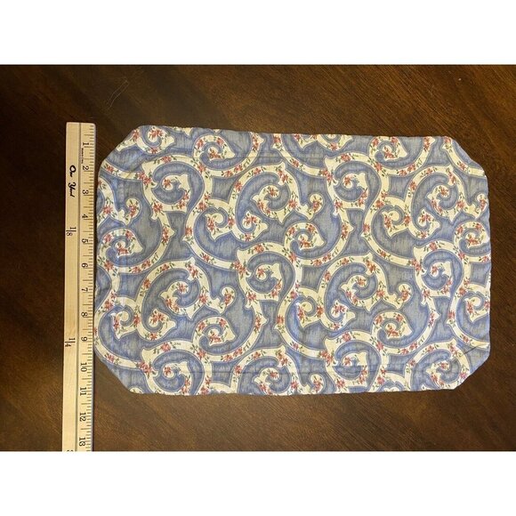 SET OF 4 Geometric and Floral PLACEMATS 11.5"x17 Cottagecore - Picture 4 of 5